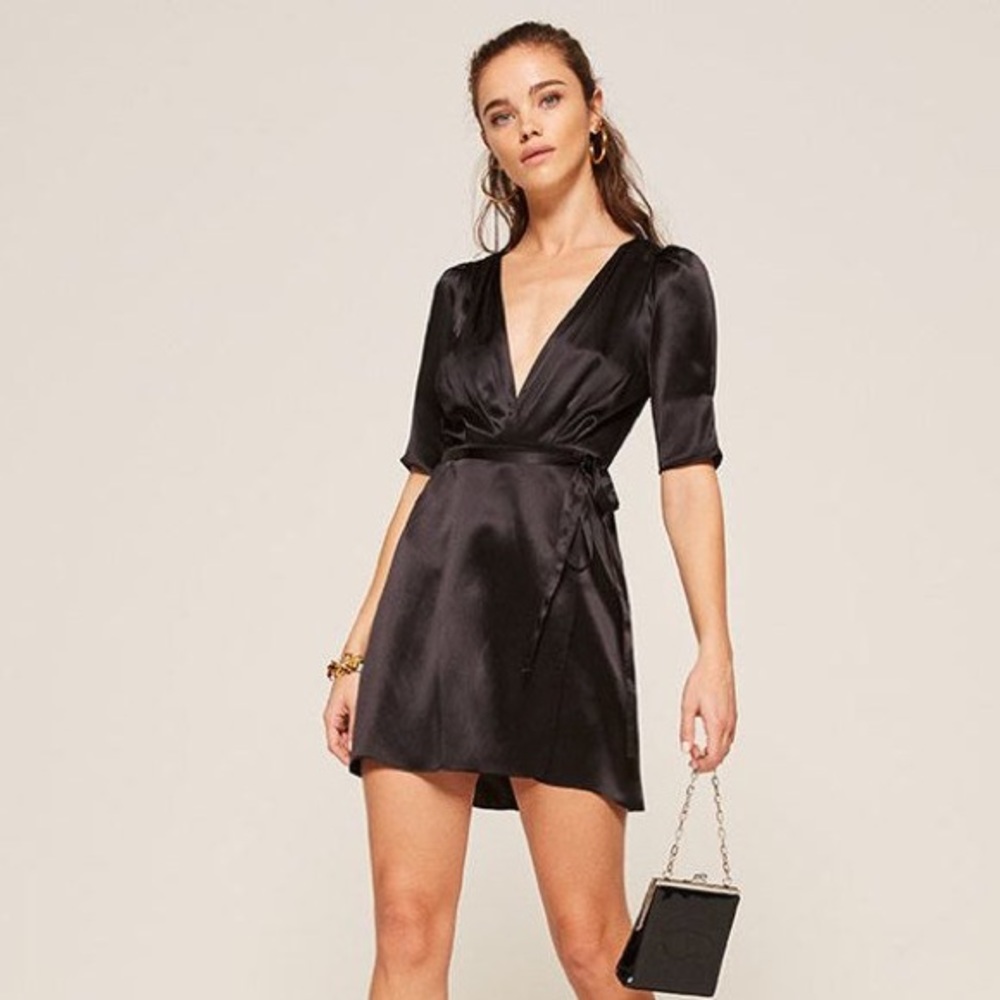 Reformation Harlow Dress - Black